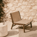Kave Home Outdoor Fauteuil Itani Acaciahout en rattan - Beige