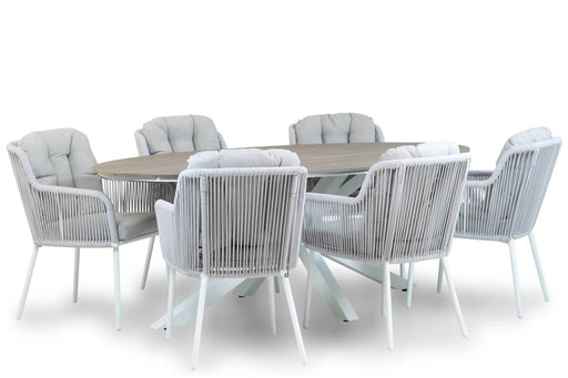 Santika Tendenza/Panama 220 cm dining tuinset 7-delig