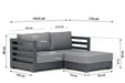 Santika Phantom chaise longue loungeset 3-delig