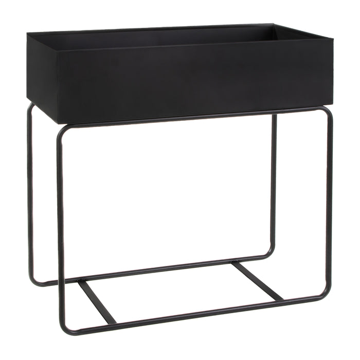 QUVIO Plantenstandaard - Zwart - 15 x 60 x 60 cm