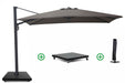 Camello Luna zweefparasol 2.6x3.5m Desert (incl. voet en hoes)