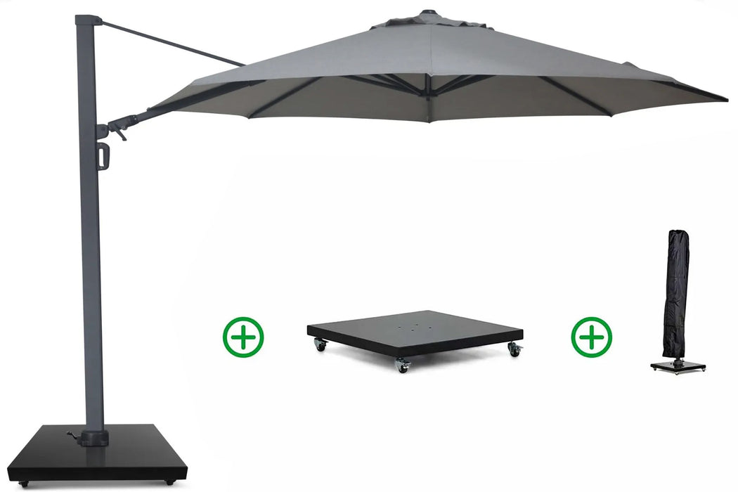 Camello Luna zweefparasol 3.5m S2 Excellent (incl. voet + hoes) - 23557