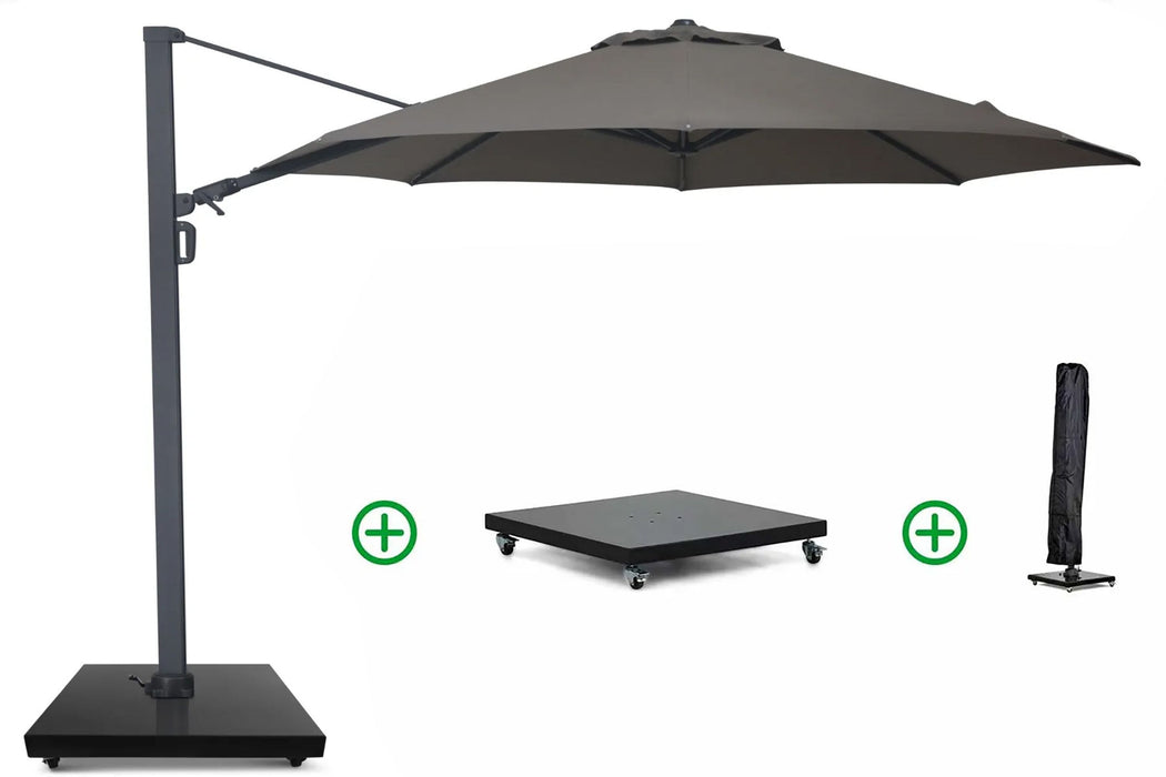 Camello Luna zweefparasol 3.5m S2 Excellent (incl. voet + hoes) - 23569