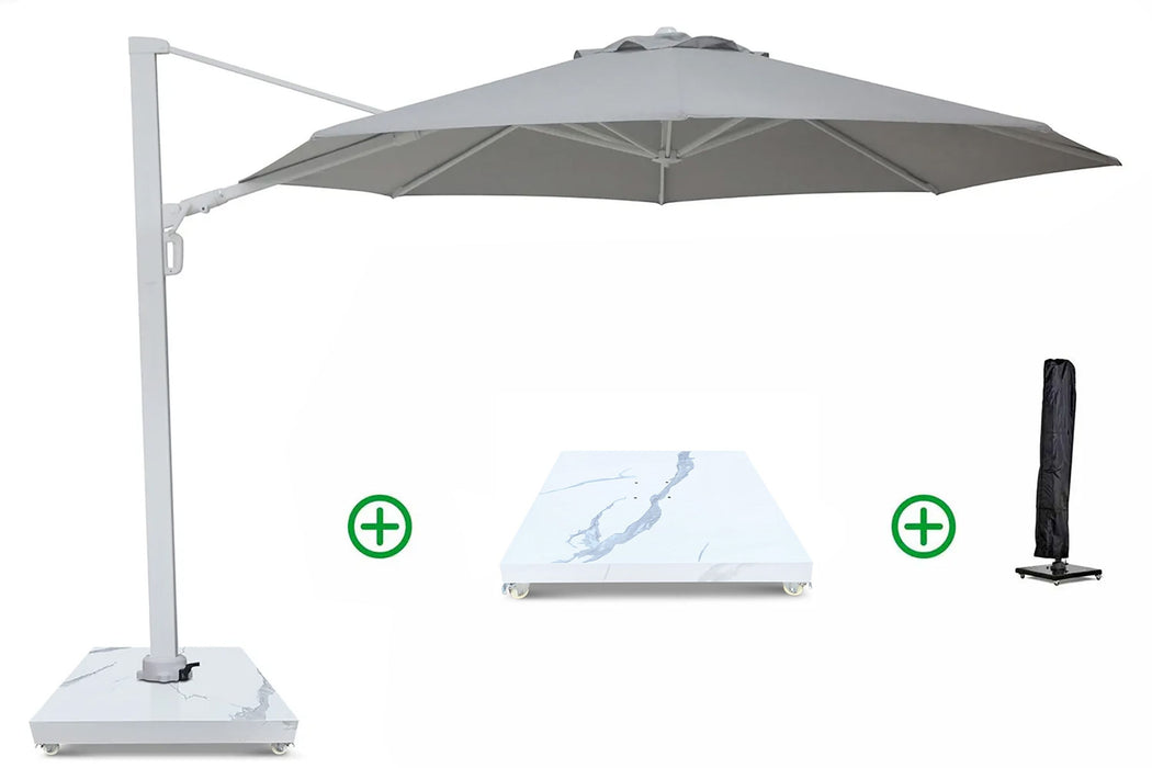 Camello Luna zweefparasol 3.5m S2 Excellent (incl. voet + hoes) - 23564
