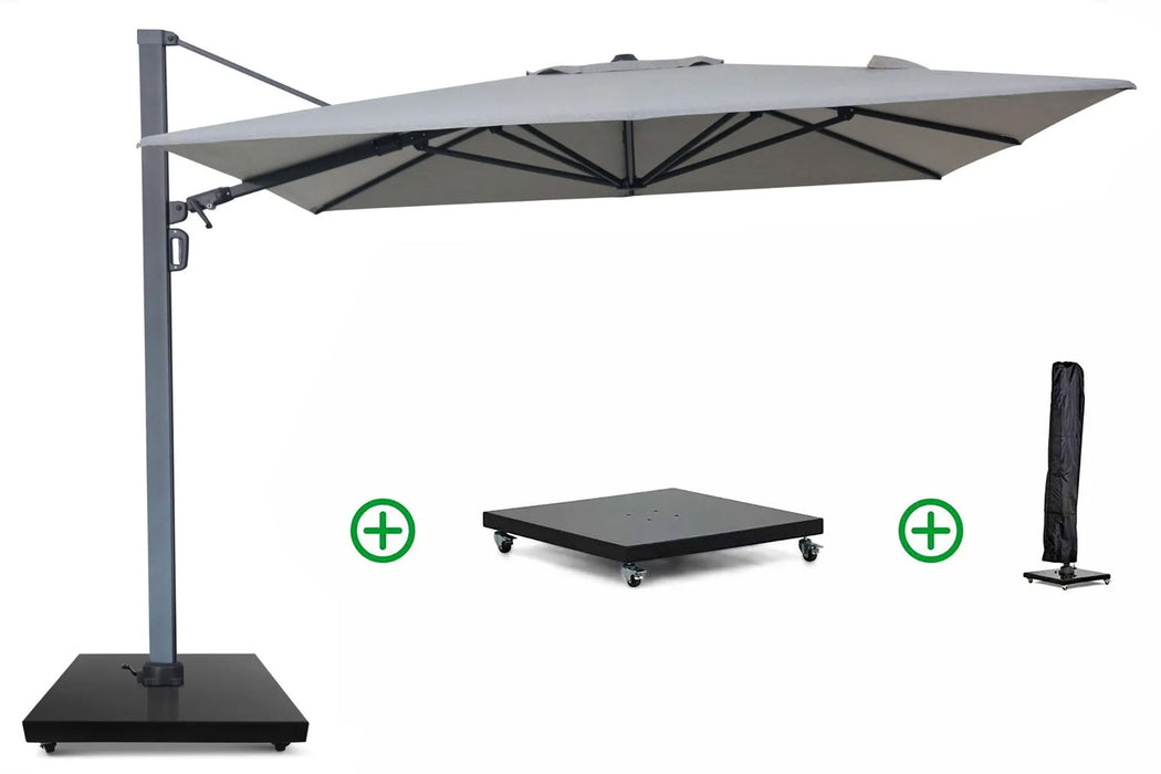 Camello Luna zweefparasol 3x3.5m S2 Excellent (incl. voet + hoes) - 23567