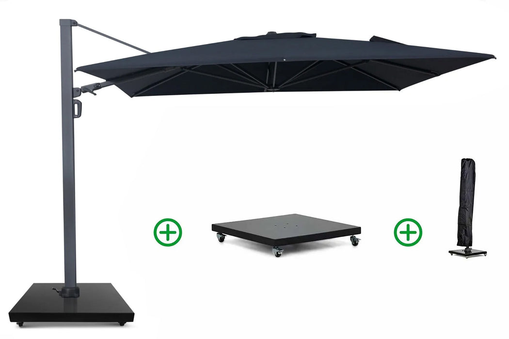Camello Luna zweefparasol 3x3.5m S2 Excellent (incl. voet + hoes) - 23566