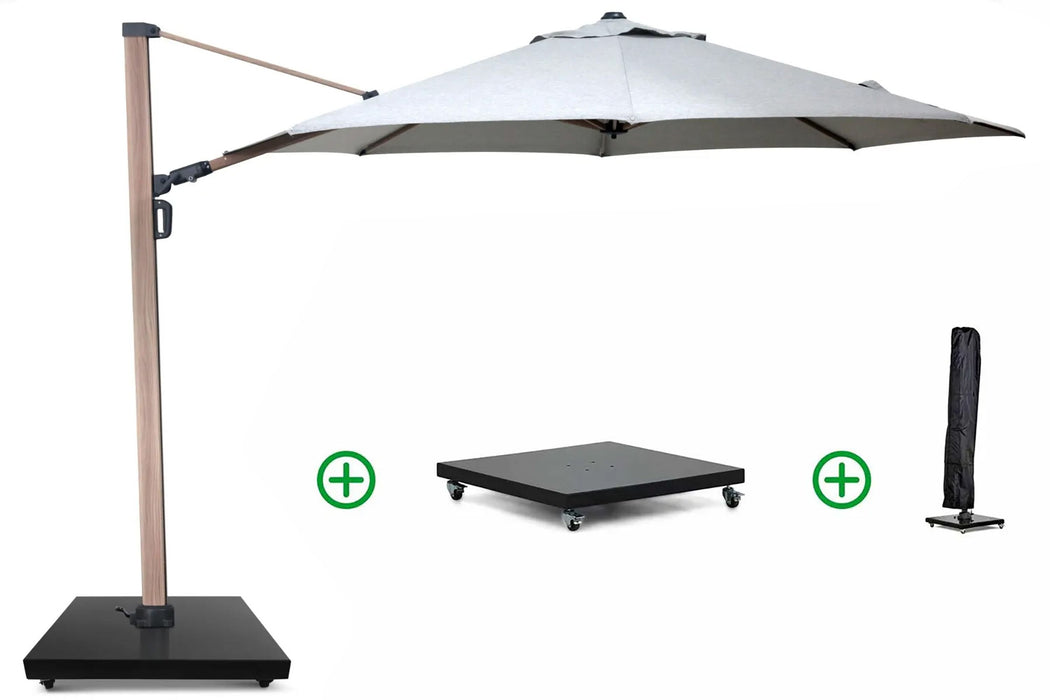 Camello Luna zweefparasol 3.5m S2 Excellent (incl. voet + hoes) - 23565