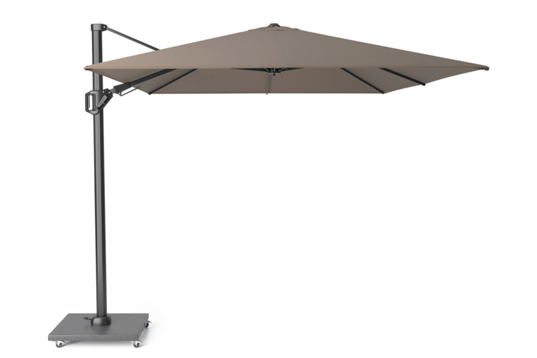 Platinum Challenger zweefparasol 3.5x2.6m T2 premium (excl. voet) havana