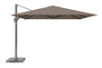 Platinum Challenger zweefparasol 3.5x3.5m T1 premium (excl. voet) havana