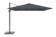 Platinum Challenger zweefparasol 3.5x3.5m T1 premium (excl. voet) faded black
