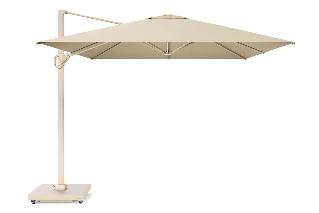 Platinum Challenger zweefparasol 4x3m T1 premium (excl. voet) sand frame/champagne