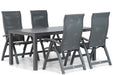Presto Tarenta/Madras 180 cm dining tuinset 5-delig