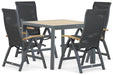 Presto Tarenta/Borello 100 cm dining tuinset 5-delig