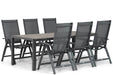 Presto Vasto/Young 217 cm dining tuinset 7-delig