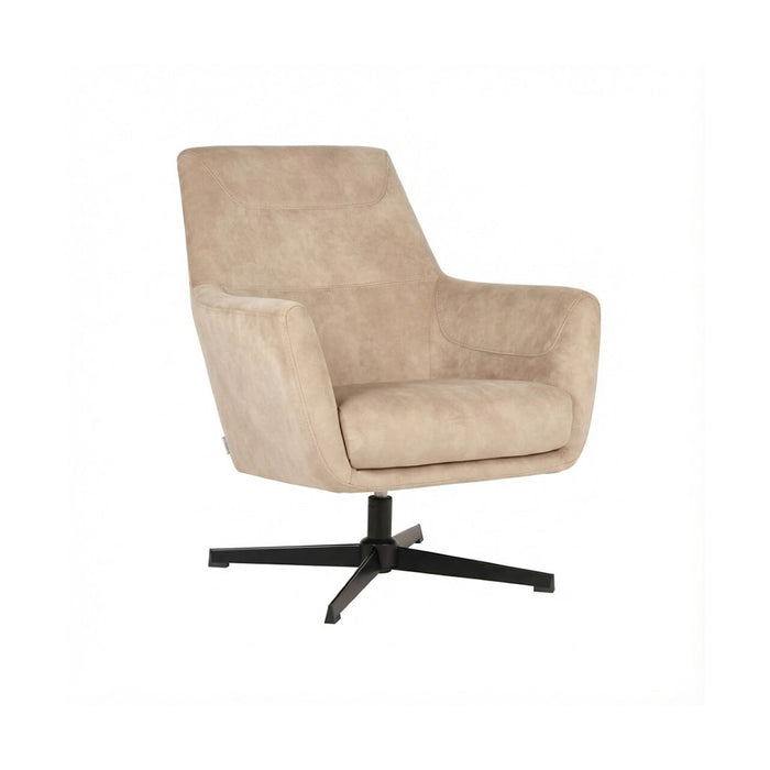 LABEL51 Draaifauteuil Toby Velvet - Naturel