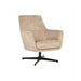 LABEL51 Draaifauteuil Toby Velvet - Naturel