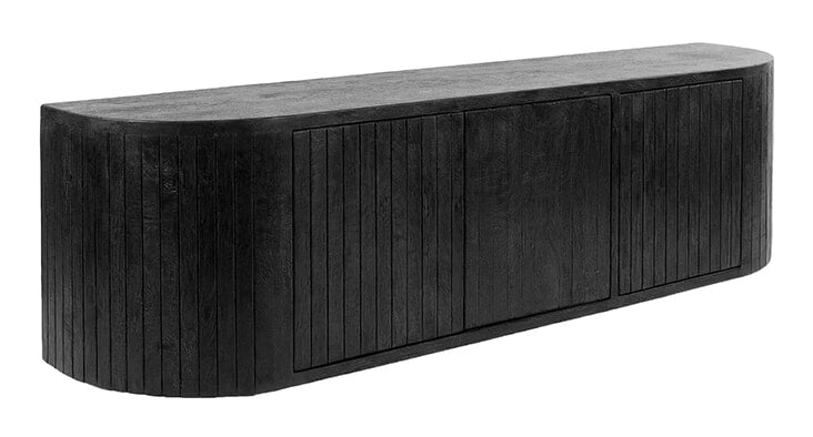 LABEL51 TV-meubel Miya Mangohout, 160cm - Zwart