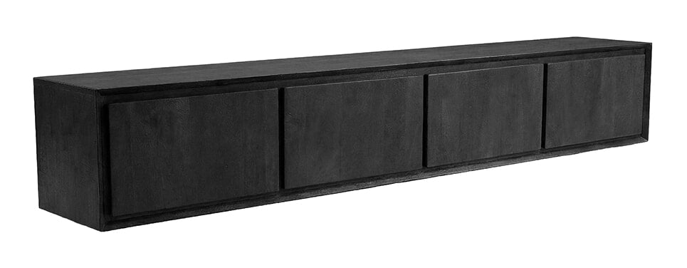 LABEL51 TV-meubel Nori Mangohout, 220cm - Zwart