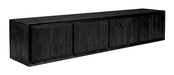 LABEL51 TV-meubel Nori Mangohout, 190cm - Zwart