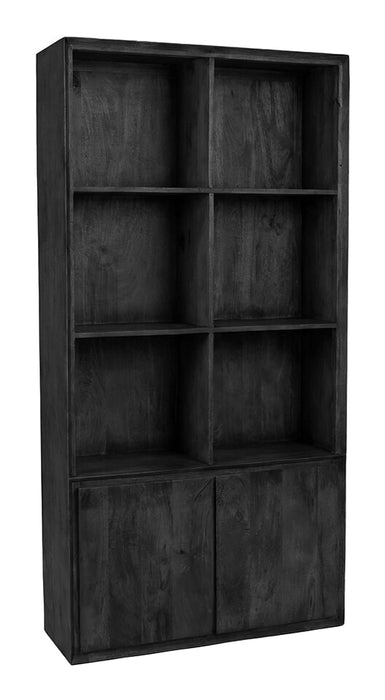 LABEL51 Boekenkast Nori Mangohout, 200 x 100cm - Zwart