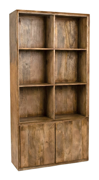 LABEL51 Boekenkast Nori Mangohout, 200 x 100cm - Naturel