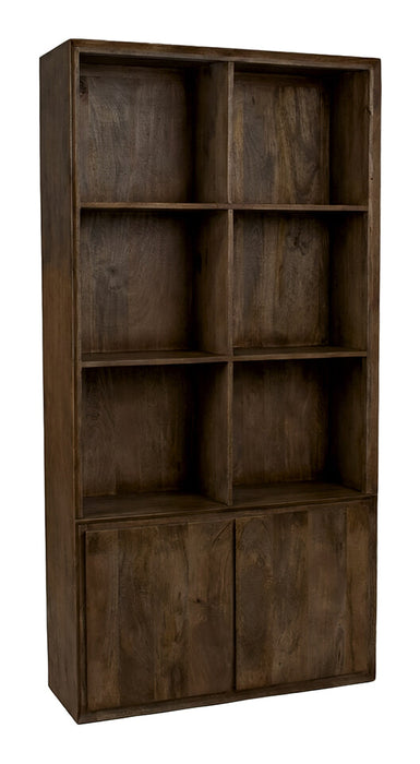 LABEL51 Boekenkast Nori Mangohout, 200 x 100cm - Espresso