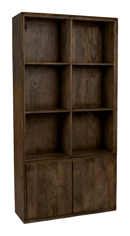 LABEL51 Boekenkast Nori Mangohout, 200 x 100cm - Espresso