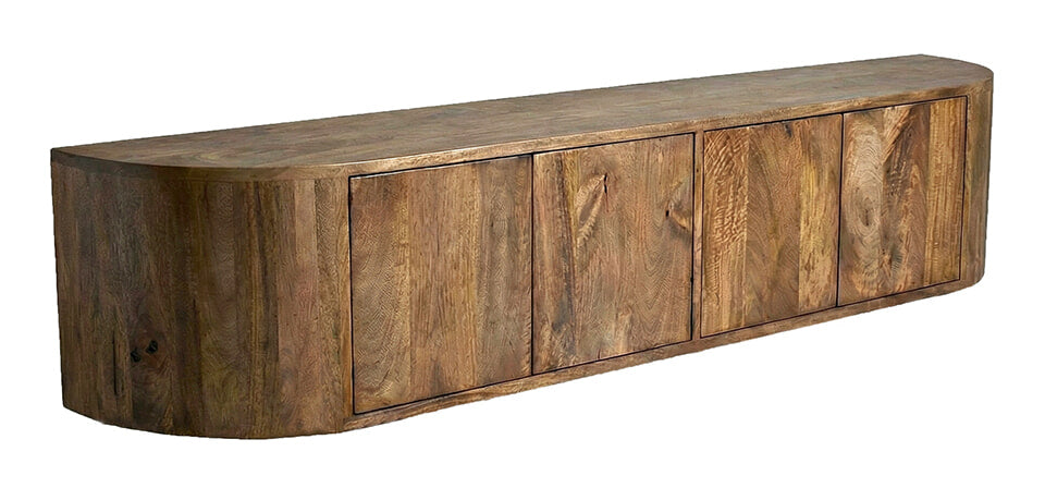 LABEL51 TV-meubel Saya Mangohout, 220cm - Nature Smooth