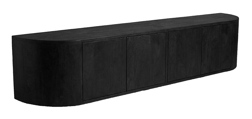 LABEL51 TV-meubel Saya Mangohout, 190cm - Zwart