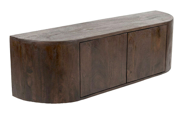 LABEL51 TV-meubel Saya Mangohout, 140cm - Espresso - Organisch
