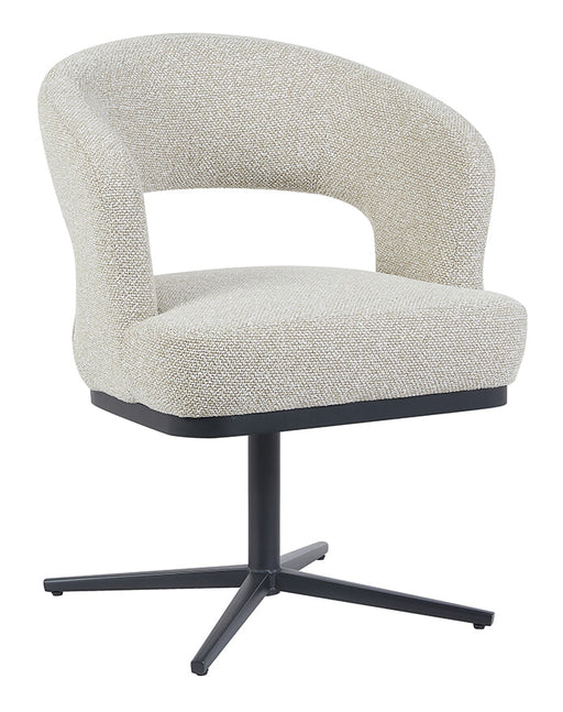 LABEL51 Eetkamerstoel Monaco Bouclé - Naturel/Zwart