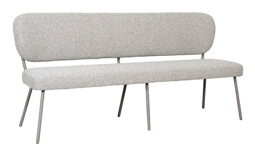 LABEL51 Eetkamerbank Singapore 220cm, Bouclé - Naturel/Taupe