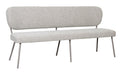 LABEL51 Eetkamerbank Singapore 190cm, Bouclé - Naturel/Taupe