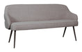 LABEL51 Eetkamerbank Bern 160cm, Bouclé - Mushroom/Brons