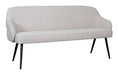 LABEL51 Eetkamerbank Bern 190cm, Bouclé - Naturel/Zwart