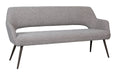 LABEL51 Eetkamerbank Sunray 220cm, Bouclé - Mushroom/brons