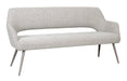 LABEL51 Eetkamerbank Sunray 190cm, Bouclé - Naturel/Taupe