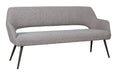 LABEL51 Eetkamerbank Sunray 190cm, Bouclé - Mushroom/Brons