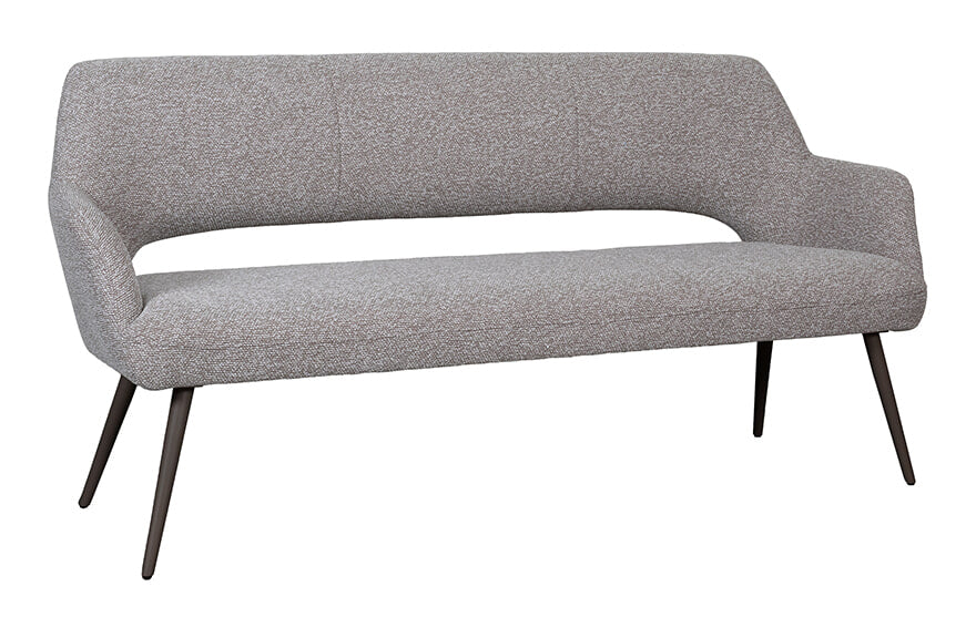 LABEL51 Eetkamerbank Sunray 190cm, Bouclé - Mushroom/Brons