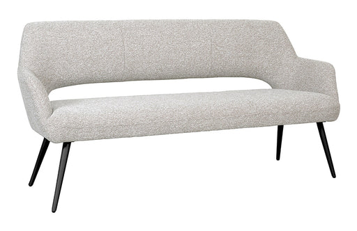 LABEL51 Eetkamerbank Sunray 220cm, Bouclé - Naturel/Zwart