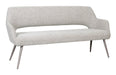 LABEL51 Eetkamerbank Sunray 220cm, Bouclé - Naturel/Taupe
