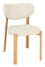 LABEL51 Eetkamerstoel Mika Prestige-stof en naturel houtlook - Naturel