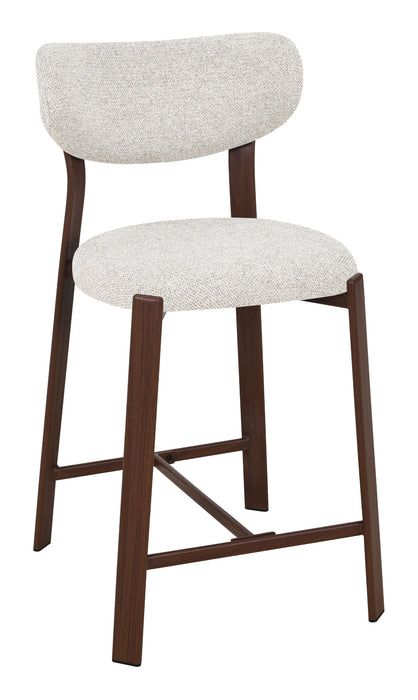 LABEL51 Barkruk Mika Prestige-stof - Naturel (zithoogte 50cm)