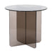 LABEL51 Ronde Salontafel Lotus Glas, Ø50cm - Smoked Brown