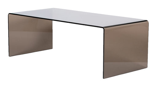 LABEL51 Salontafel Petal Glas, 110 x 50cm - Smoked Brown