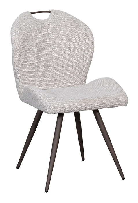 LABEL51 Eetkamerstoel Silly Bouclé - Naturel/Brons