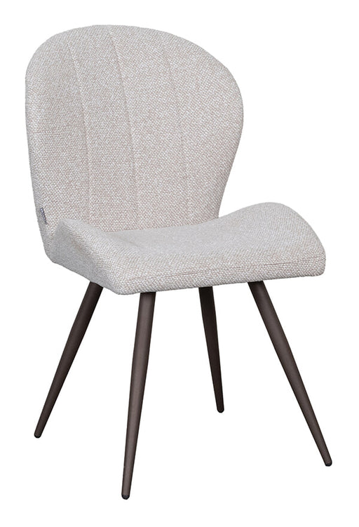 LABEL51 Eetkamerstoel Sil Bouclé - Naturel/Brons