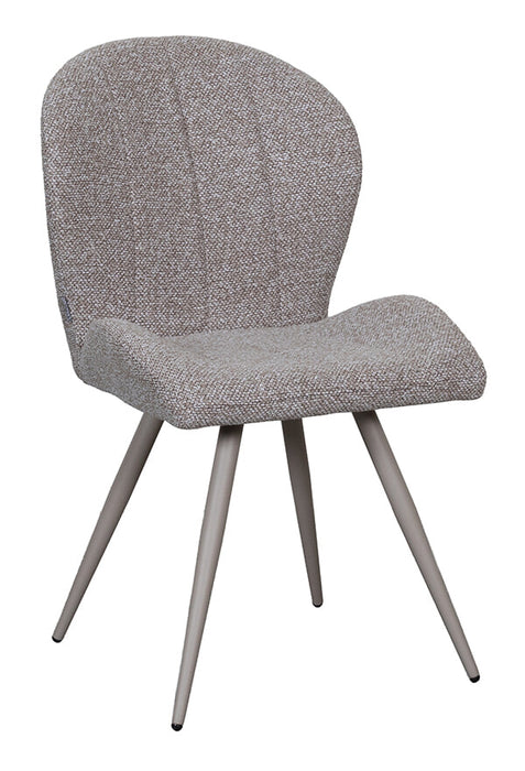 LABEL51 Eetkamerstoel Sil Bouclé - Mushroom/Taupe
