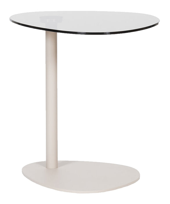 LABEL51 Organische Bijzettafel Lily Glas, 48 x 47cm - Smoked Brown