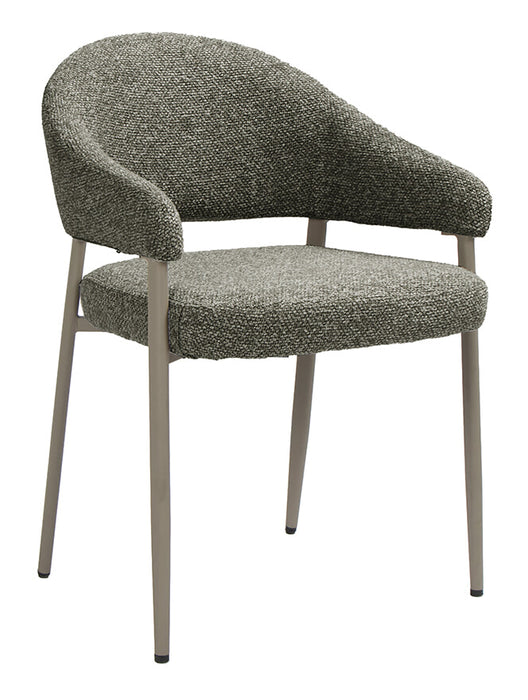 LABEL51 Eetkamerstoel Sora Bouclé - Mushroom/Taupe